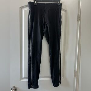 Jennifer Lopez Black Joggers with White Side Stripe